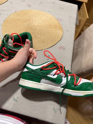 Nike Dunk Low Off-White Verde Blanco