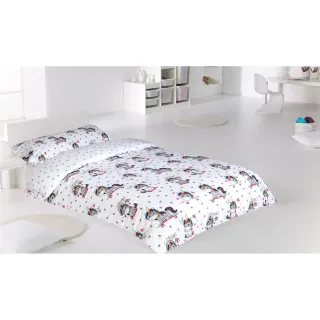 Funda nórdica cuna(60x120)+ relleno. Unicornio