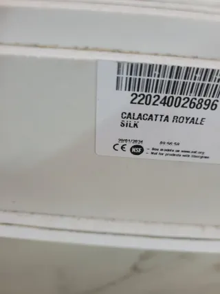 Neolith Calcatta Royale y Colorado Dunes