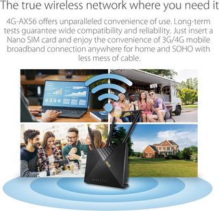 ASUS - Router 4G-AX56 Dual-Band WiFi 6