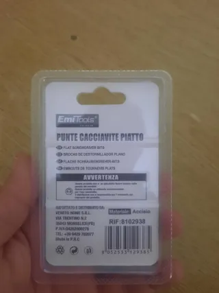 Punte cacciavite piatte Emi Tools 6x25mm