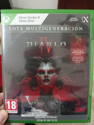 Diablo IV Xbox One y Series X lote multigeneración