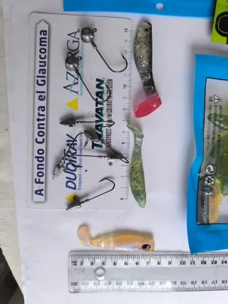 Señuelos vinilos pesca spinning casting