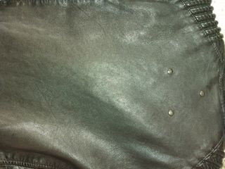 Giubbotto in pelle nero