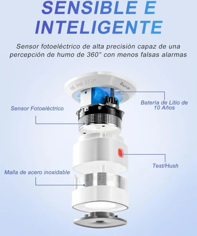 Rilevatore di Fumo Intelligente Heiman HS1SA-E NUOVO