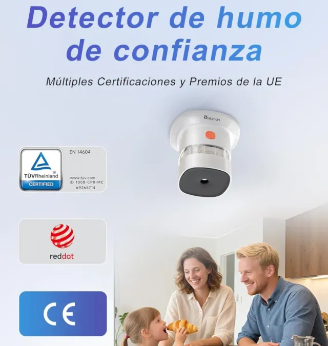 Rilevatore di Fumo Intelligente Heiman HS1SA-E NUOVO