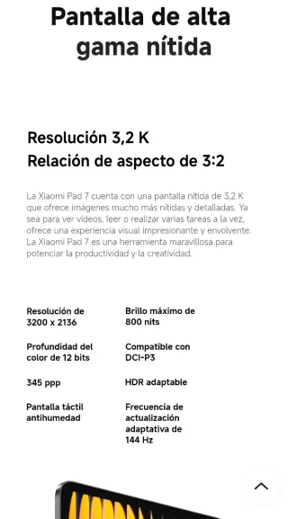 Xiaomi Pad 7 256GB PRECINTADA
