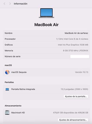 MacBook Air 13” 2020 512GB