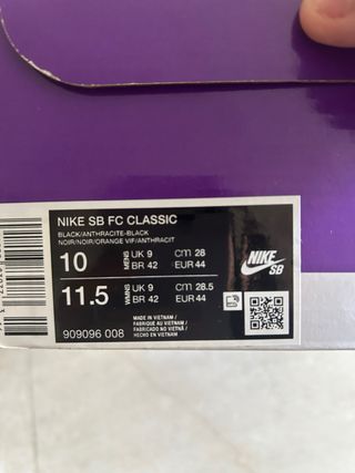 Nike SB FC Classic Talla 44 Nuevas