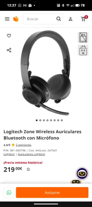 Cascos Logitech Zone Wireless Bluetooth