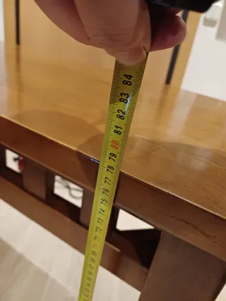 Consola de madera estilo rústico