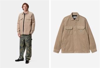 Chaqueta Carhartt WIP Whitsome Shirt Beige