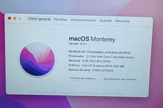 Macbook air 2015 early i7 8gb perfecto o cambio