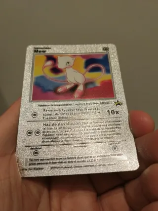 Carta Pokémon Mew Metalizada