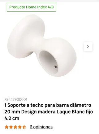 Juego barra Extensible HUGAD IKEA, topes RAFFIG