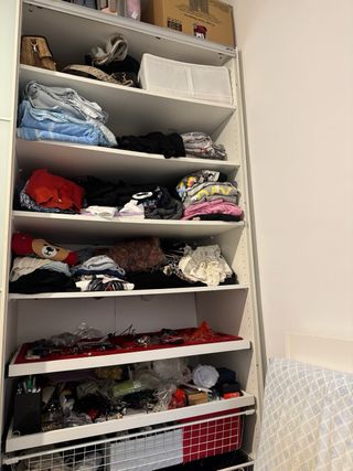 Armario ikea blanco con puertas correderas