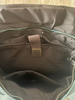 Maletín piel y tela Kasgo