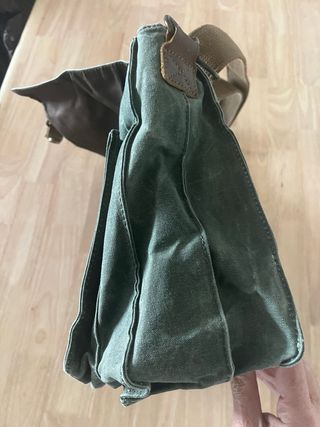 Maletín piel y tela Kasgo