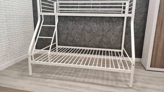 Litera Matrimonial Metálica Blanca