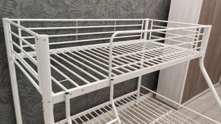 Litera Matrimonial Metálica Blanca