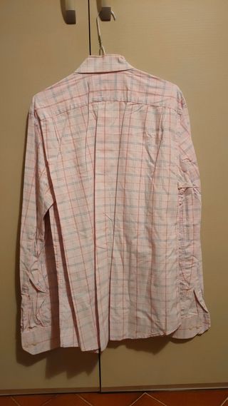 Camicia Gas basic a quadri rosa