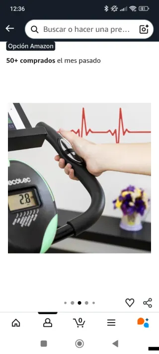 Bicicleta Estática Cecotec Plegable