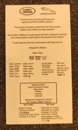 Funda iPad Cuero Range Rover Nueva 23 cm x17cm