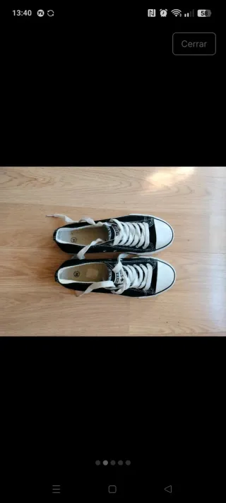 Zapatillas estilo Converse All Star Negras