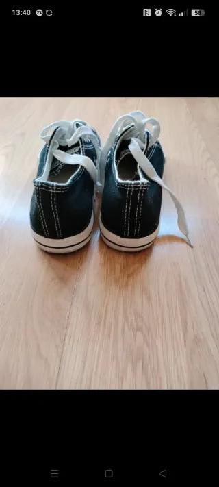 Zapatillas estilo Converse All Star Negras