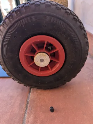 Carretilla de dos ruedas neumáticos