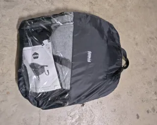 Trona plegable para mesa gris