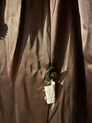 Cappotto marrone scuro in camoscio