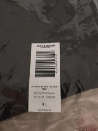 Pack 7 boxers Jack & Jones Talla XL