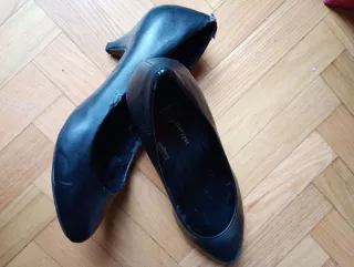 Lote 2 pares zapatos tacón bajo mujer