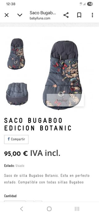 Saco Bugaboo Edición Botanic