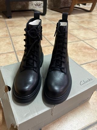 Botas Clarks Piel Negra Talla 38
