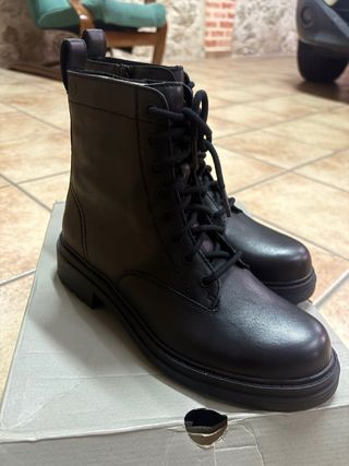 Botas Clarks Piel Negra Talla 38