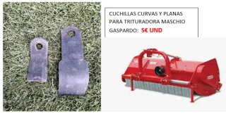 Cuchillas Maschio Trituradora (Curvas y Planas)