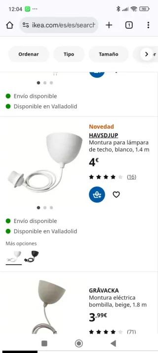 Lámparas colgantes Ikea grises (3 uds)