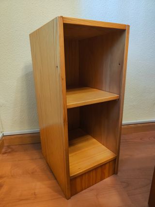 Estantería de madera 2 baldas