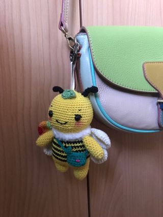 Portachiavi amigurumi Ape