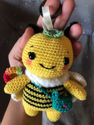 Portachiavi amigurumi Ape