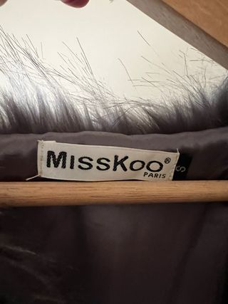 Abrigo pelo gris MissKoo talla única