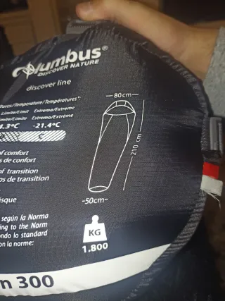 Saco de dormir 0 grados Columbia