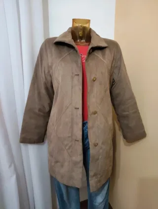 Abrigo beige/marrón