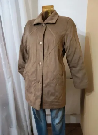 Abrigo beige/marrón