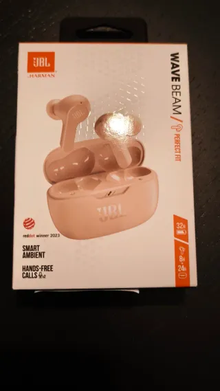 Auriculares inalámbricos Bluetooth JBL Beige