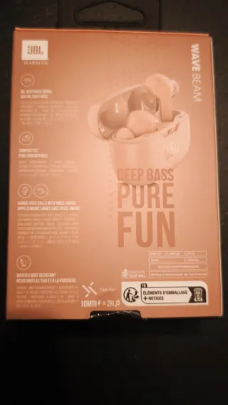 Auriculares inalámbricos Bluetooth JBL Beige