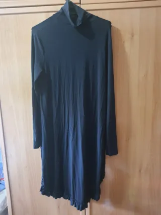 Vestido Ottod'Ame negro cuello alto