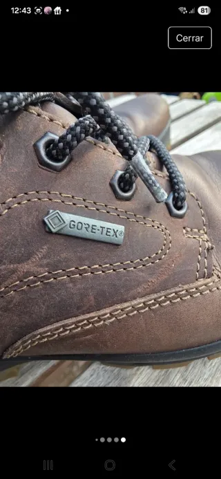 Zapatos hombre Gore-Tex marrones